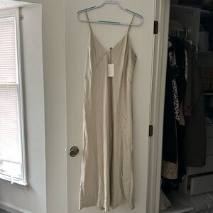 Champagne slip dress